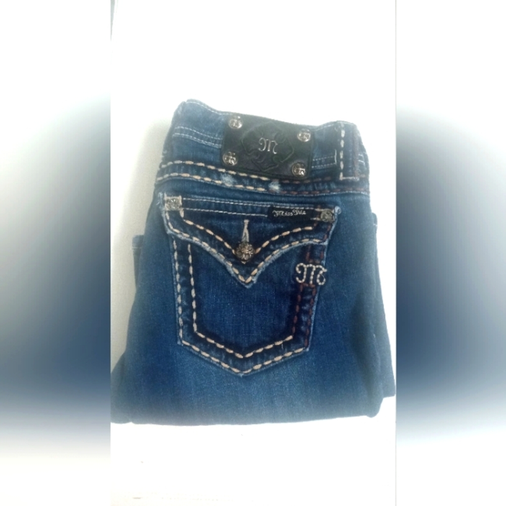 Miss Me Boot Cut Blue Jeans Women's Size 28 Inseam 32 #MMJ11